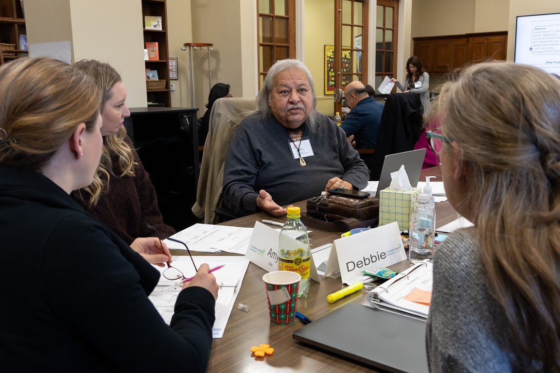 Group discussion during training