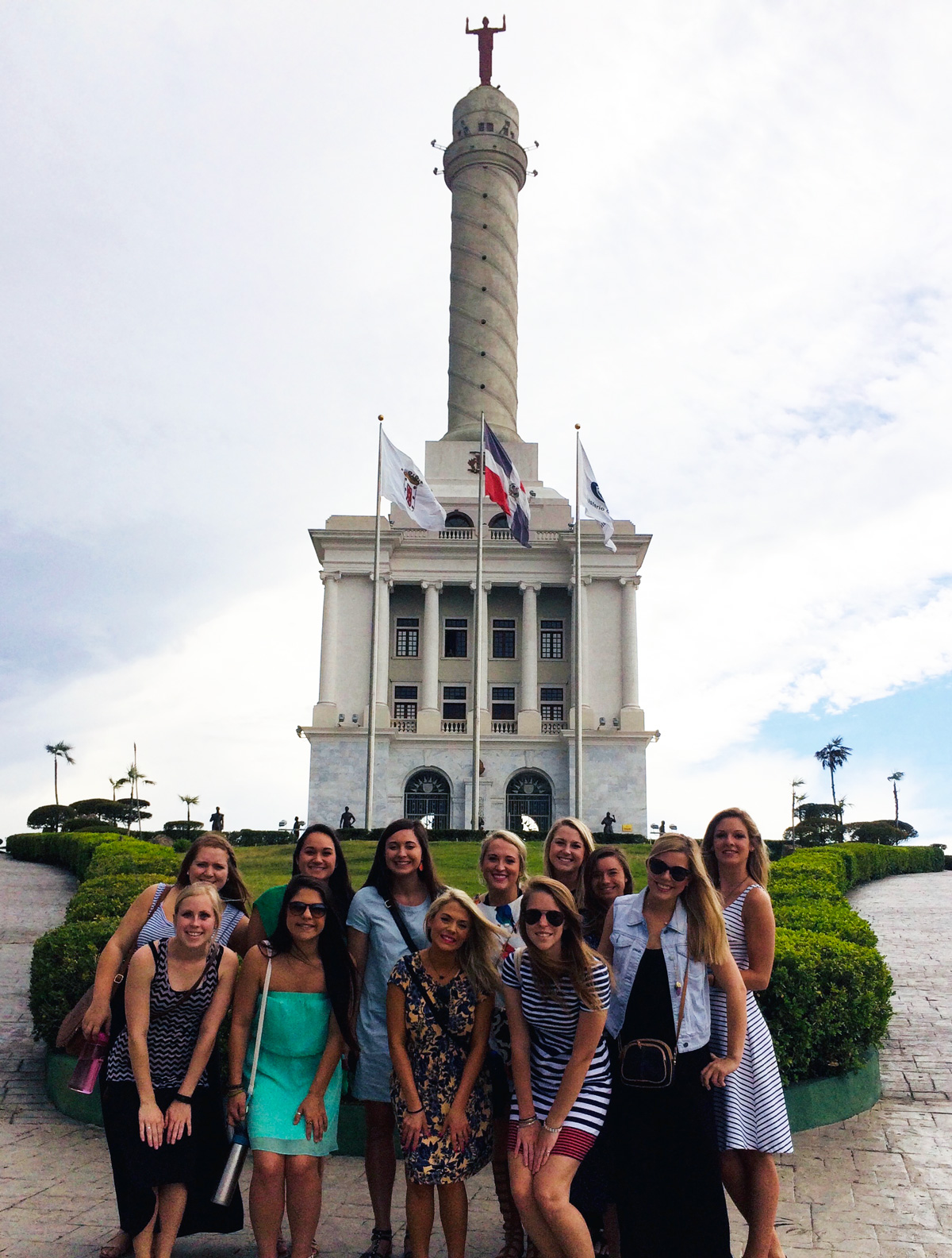 College of Education Students at Monument in Dominican Republic