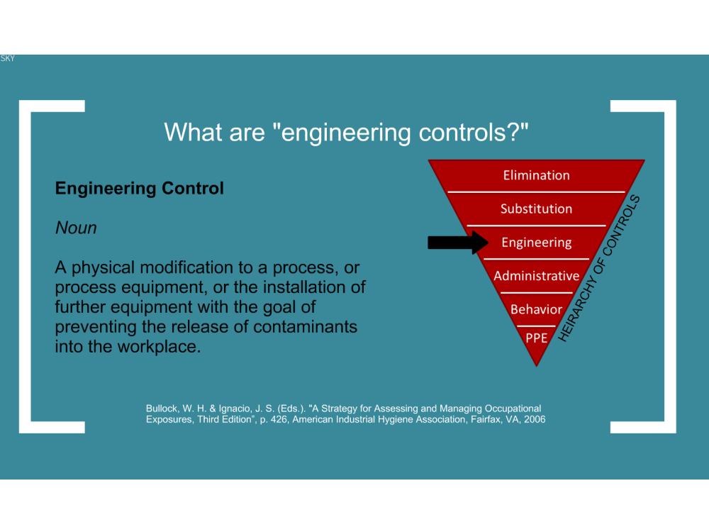 Engineering control definition