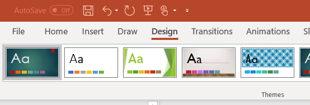 Design Tab in Microsoft PowerPoint