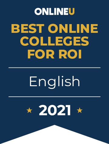 Bachelor's in English ranked #6 return on investment by Online U