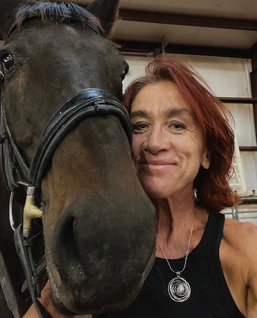 Jacqueline Kolosov with her horse