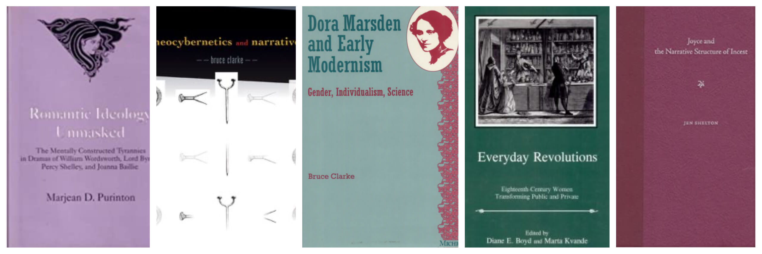 Covers of several books