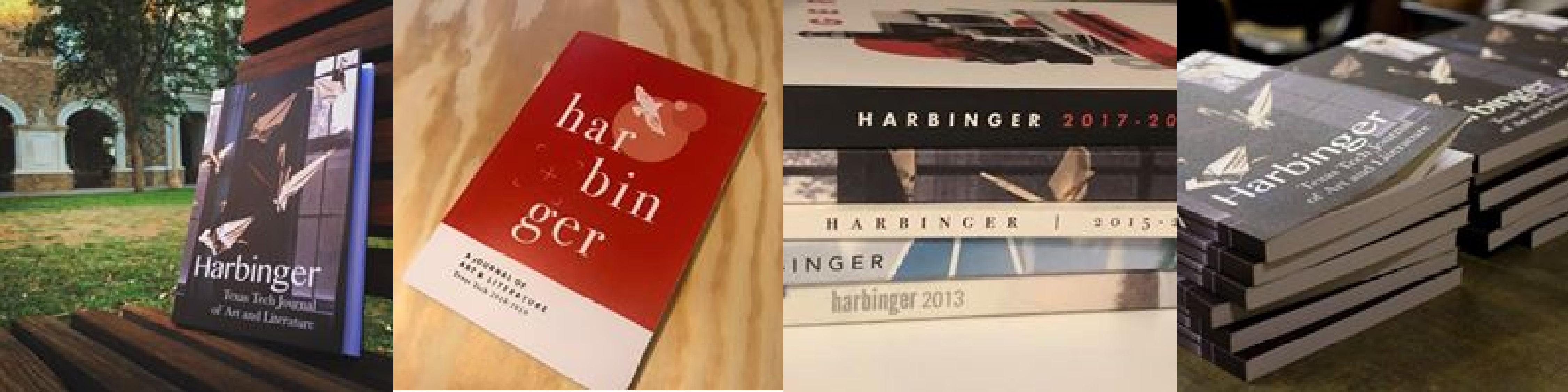 Covers of past Harbinger magazines