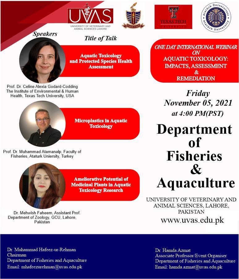 Texas Tech University Department of Environmental Toxicology, Aquatic Tox and Protected Species Health Assessment