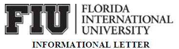 FIU Informational Letter logo