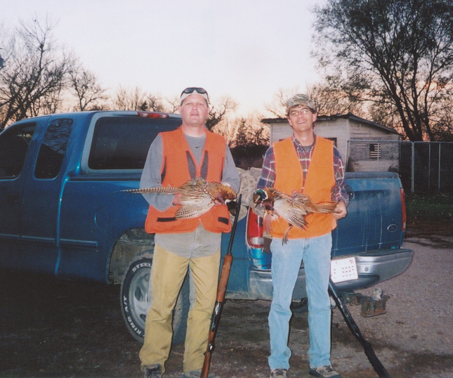 Andrew JAckson and I in Eastern Nebraska in search of the wily ditch chicken