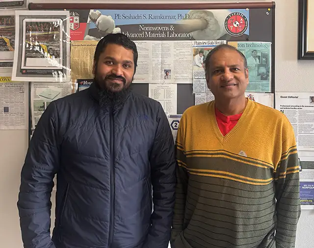 Mirza Khyum - AATCC Foundation support Mirza Khyum working under Professor Ramkumar at the Environmental Toxicology, Texas Tech University.