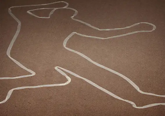 Forensic Chalk Figure Crime Scene