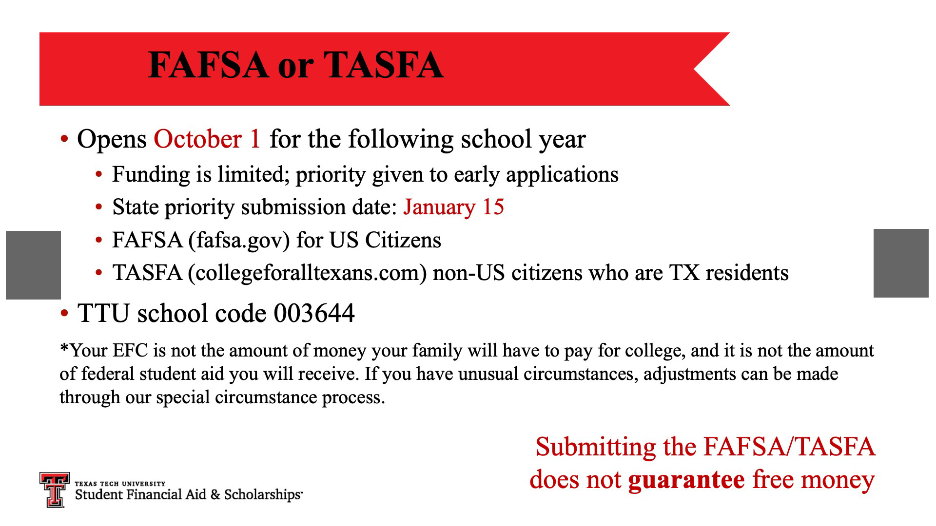 Resources Financial Aid Home TTU
