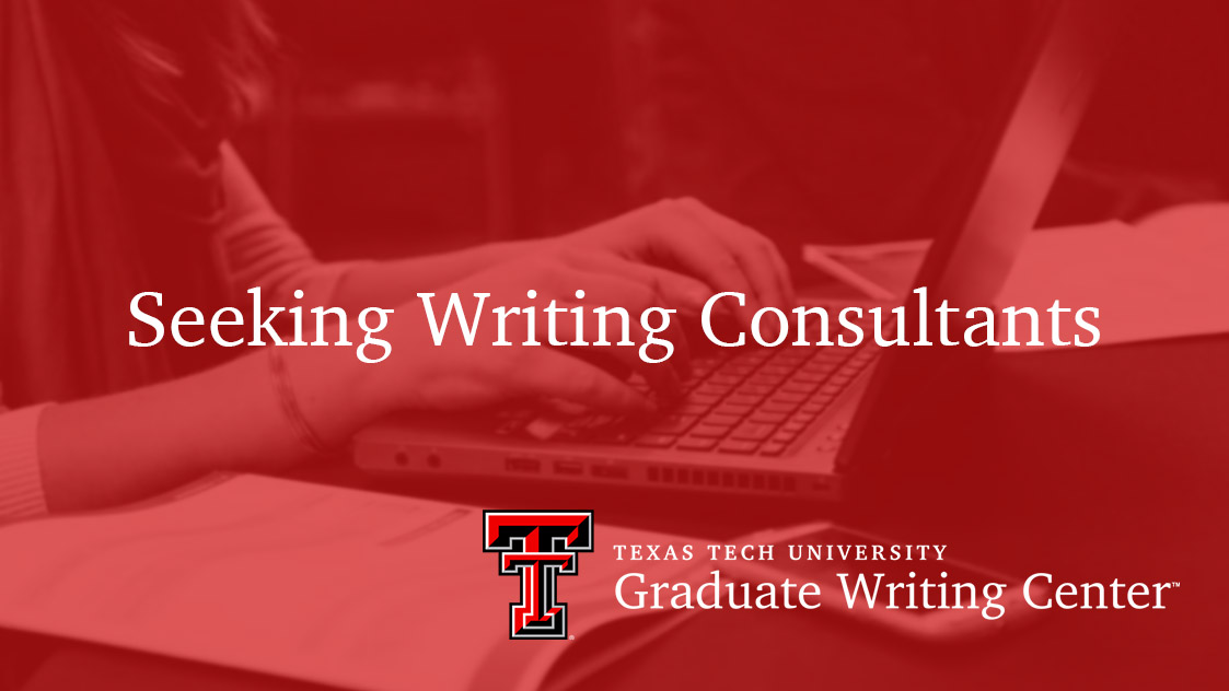 Seeking Writing Consultants