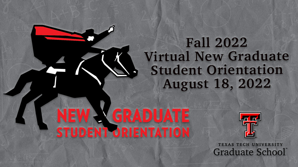 Fall 2022 New Graduate Student Orientation