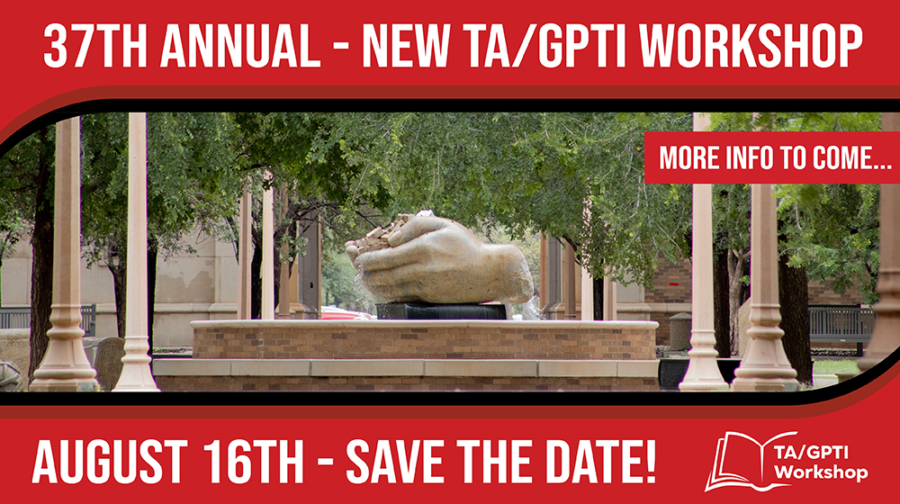 TA & GPTI Workshop Save the Date
