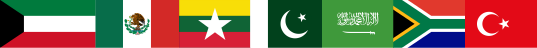 international flags bottom banner
