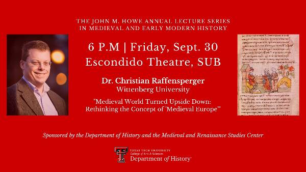 Texas Tech Univeristy Howe Lecture Series Announcement for Dr. Reffensperger