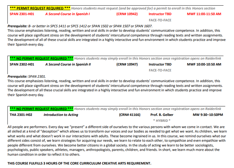 StepbyStep Registration Guide RRO Admissions Honors College TTU