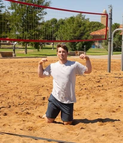 Students participating in a campus recreation activity.
