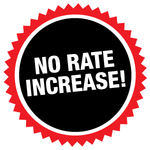 No rate increase