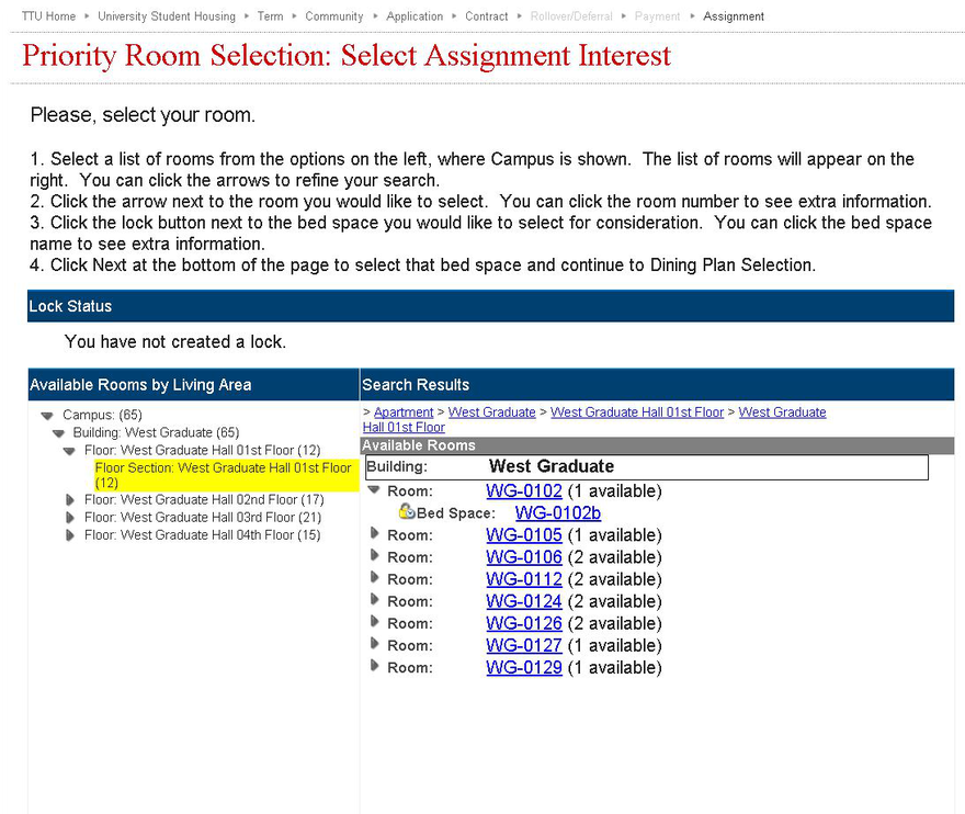 Select an Assignment (Page 2 of 4 of Assignment)