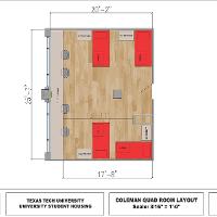 Coleman Quad Room Layout