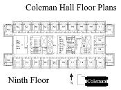 Coleman Floor Plan Ninth Floor