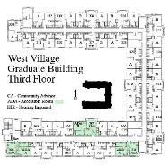 West Village Graduate Floor Plan Third Floor