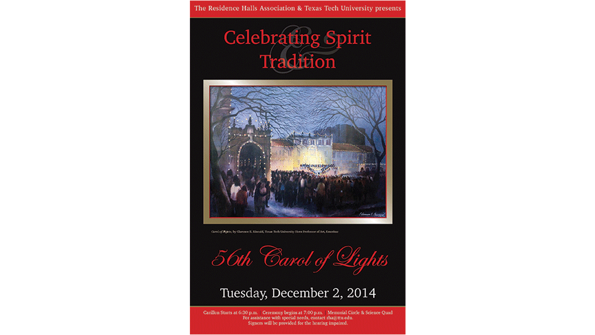 2014 Carol of Lights Poster