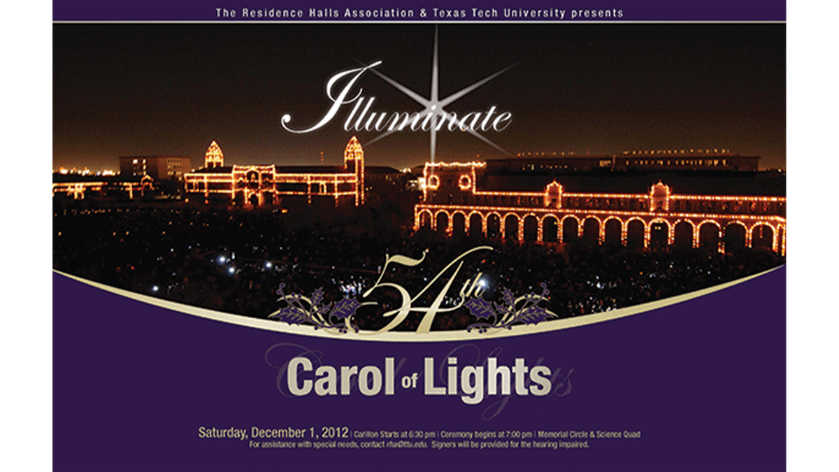 2012 Carol of Lights Poster