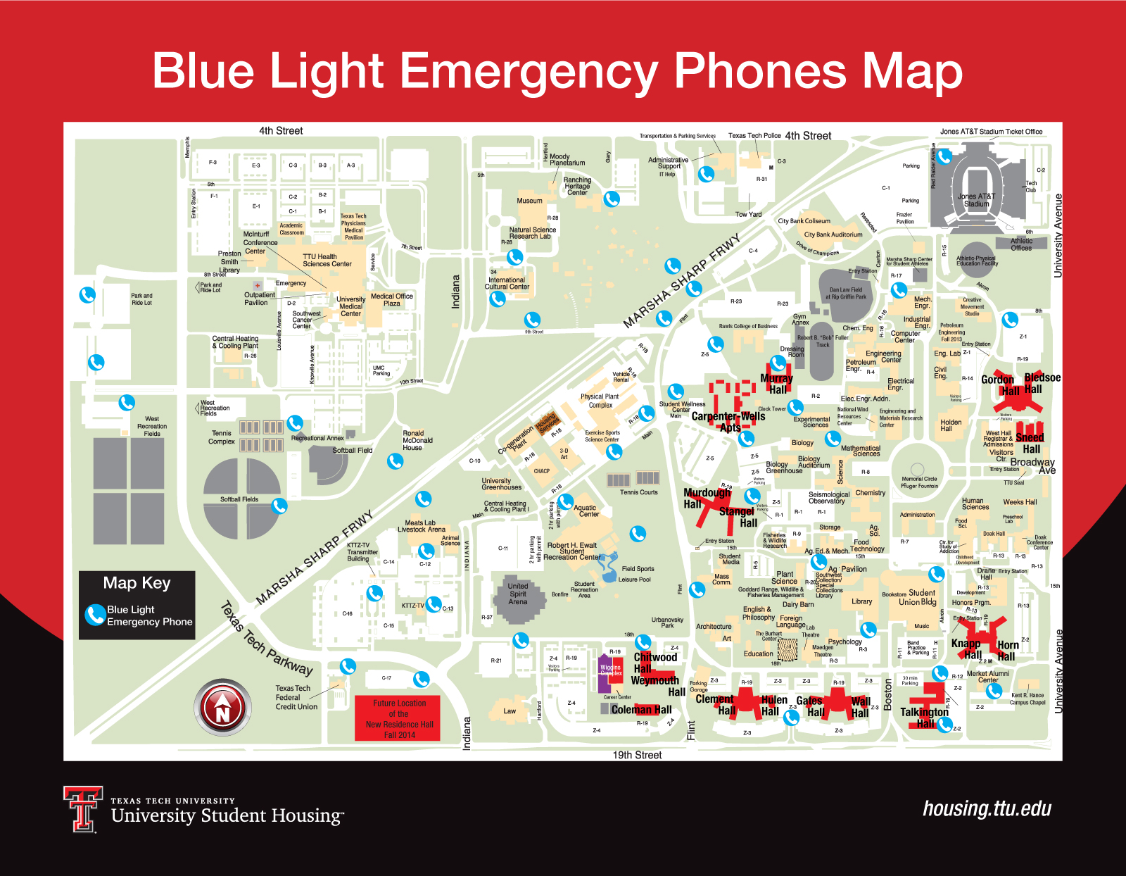Blue LightPhone Map
