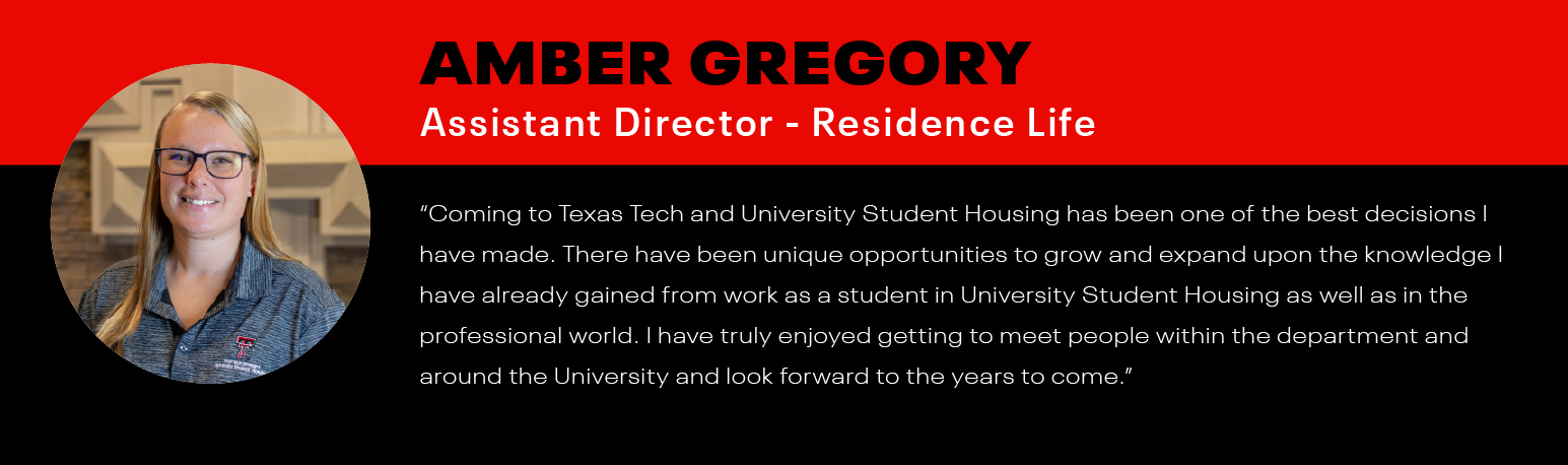 Eighth testimonial from University Student Housing employee