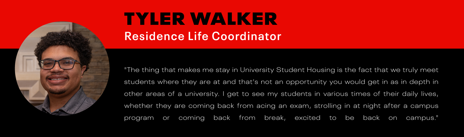 Fourth testimonial from University Student Housing employee