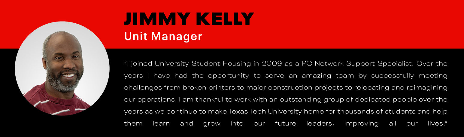 Fifth testimonial from University Student Housing employee
