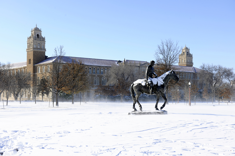 Snow on campus