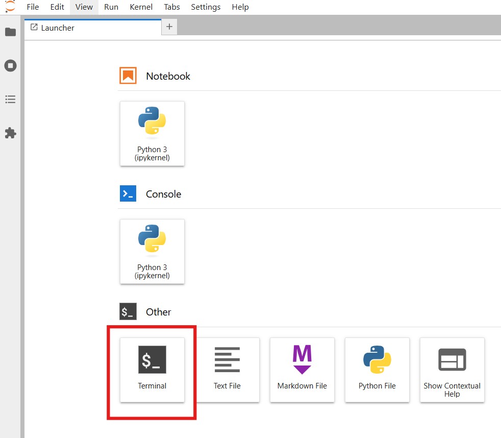 JupyterLab Terminal JupyterLab Terminal
