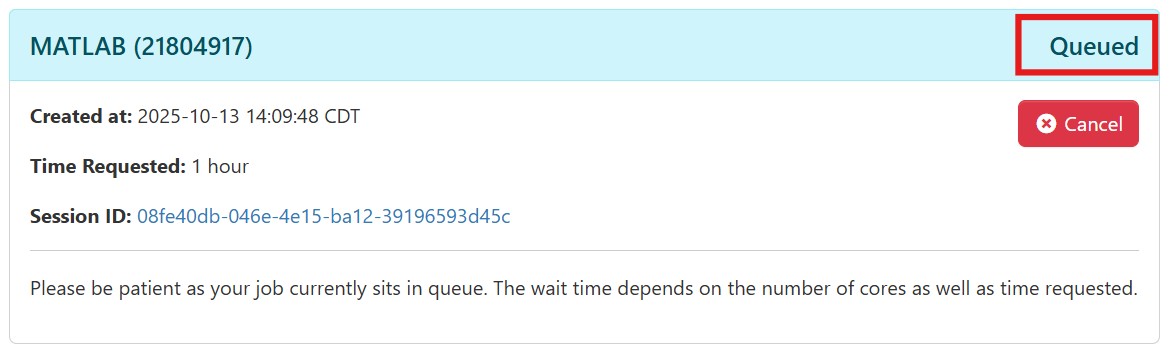 Matlab Queued