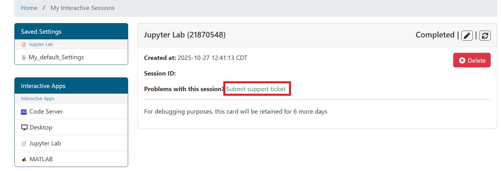 Submit Support Ticket