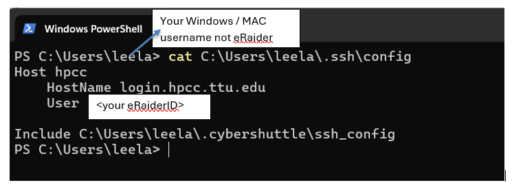 Configure the HPCC SSH Host Configure the HPCC SSH Host