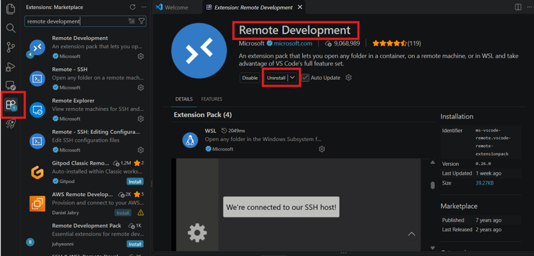 Install Remote SSH Install Remote SSH
