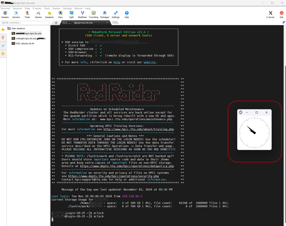 xclock