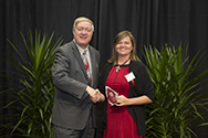 Image: Distinguished Staff Award - Masked Rider Award Recipient: Linda Rodriguez - Chemistry and Biochemistry