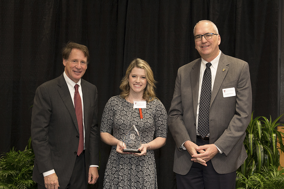 Image: Distinguished Staff Award - Matador Award Recipient: Caitlyn English - TTUISD