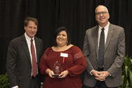 Image: Distinguished Staff Award - Masked Rider Award Recipient: Rebecca Velez - Personal Financial Planning