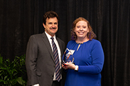 Image: Distinguished Staff Award 2021 - Staff Senate Award Recipient: Sara Dennis Department of Political Science