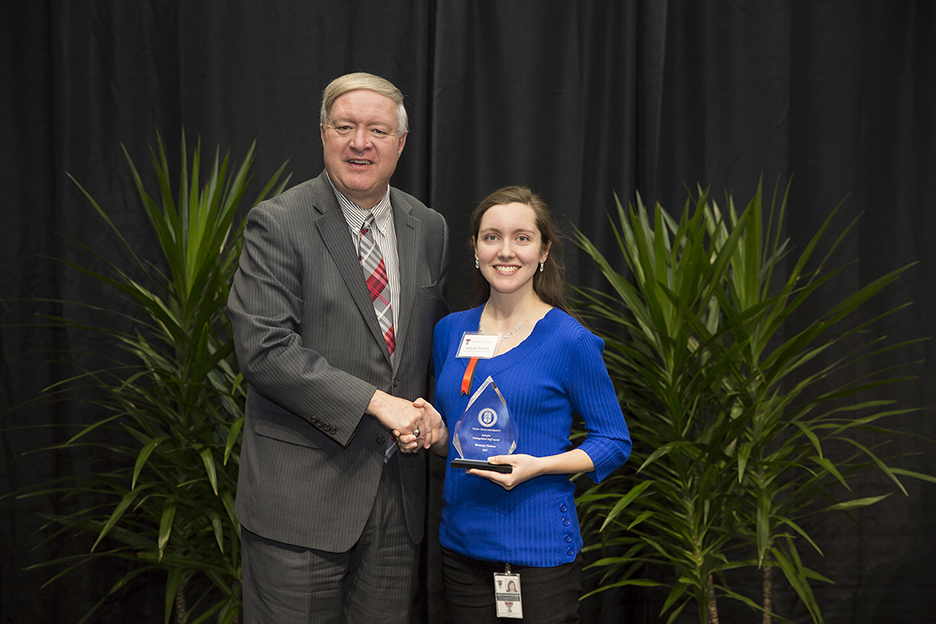 Image: Distinguished Staff Award - Matador Award Recipient: Brittany Nielsen - Environmental Health and safety