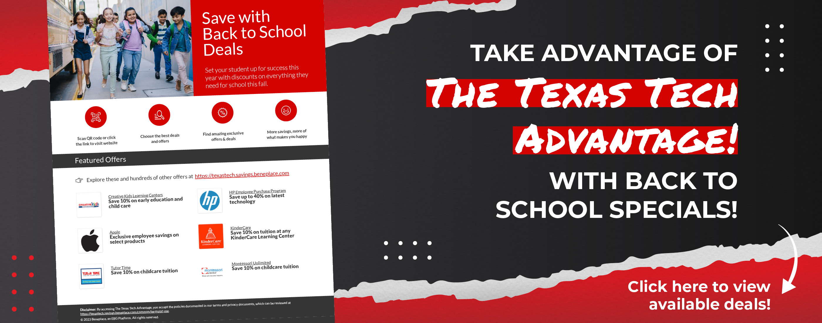 Texas Tech Advantage Back to School Deals
