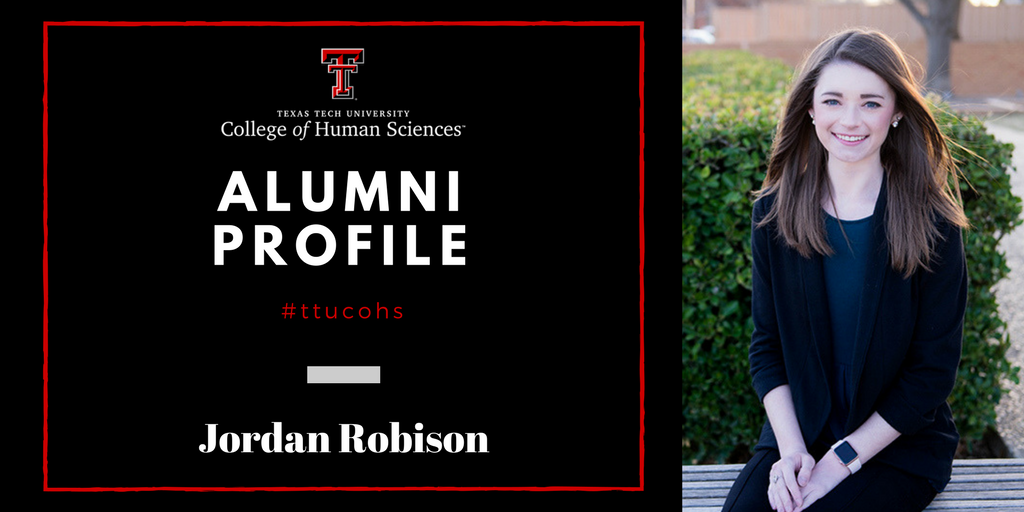 Alumna Jordan Robison Nutritional Sciences Texas Tech