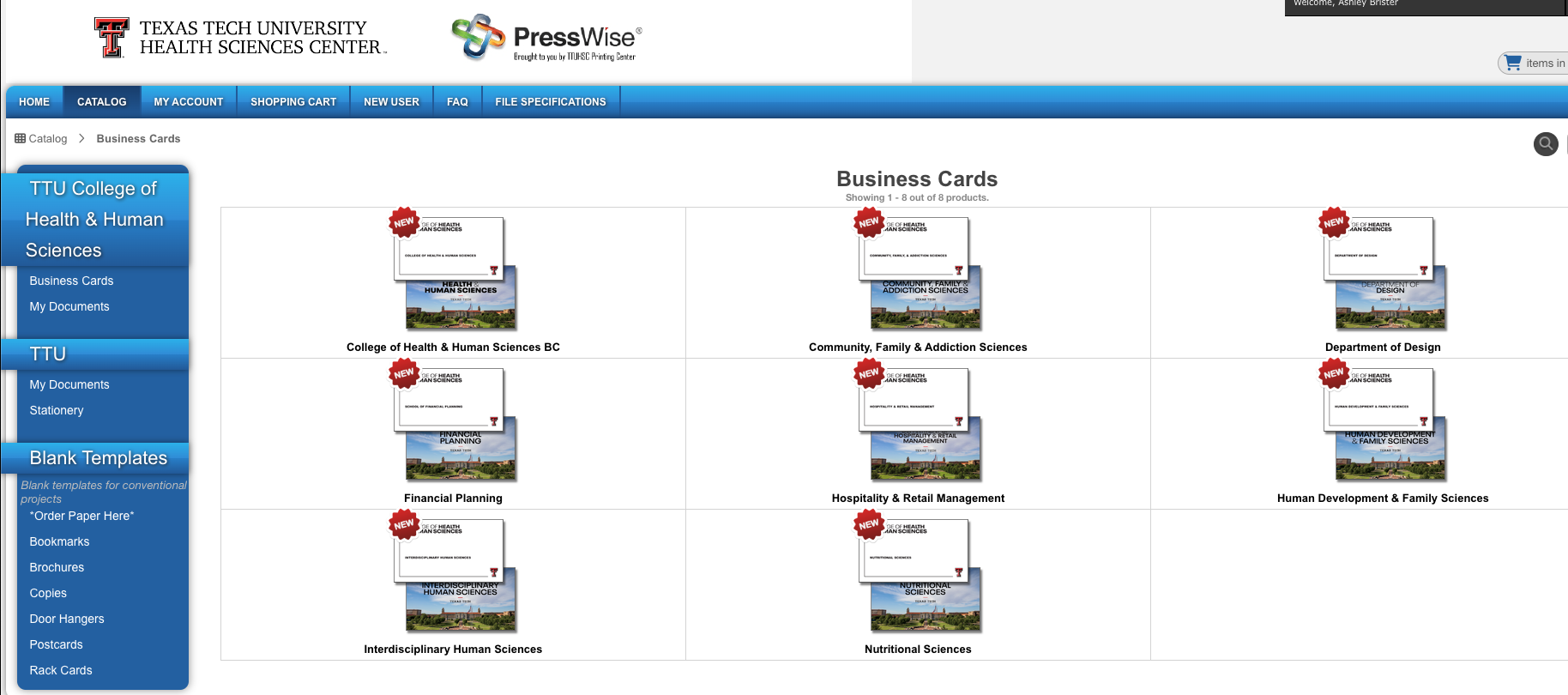 CHHS Business Cards