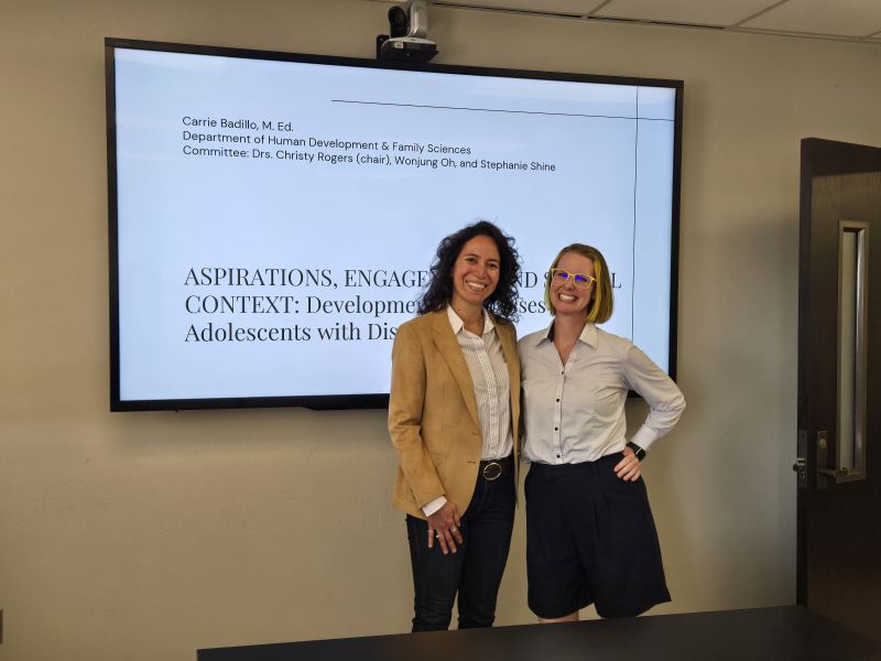 Carrie Badillo successfully defended her Dissertation Carrie Badillo successfully defended her Dissertation