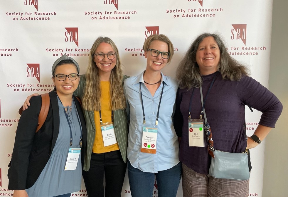 Pictured: Drs. Maciel Hernandez, April Masarik, Dr. Christy Rogers, & Zoe Taylor (Representing the Congers’ legacy!)