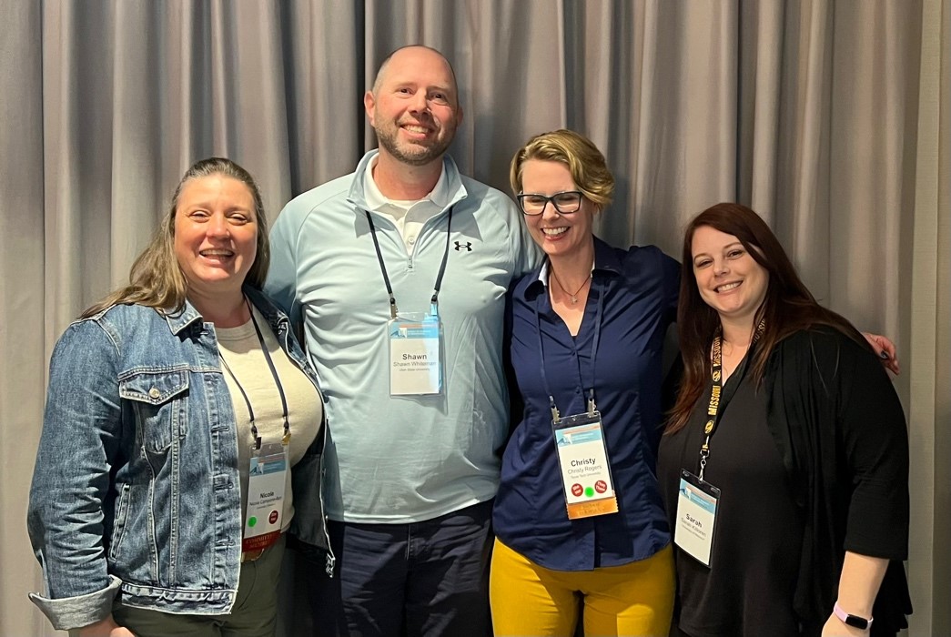 Pictured: Drs. Nicole Campione-Barr, Shawn Whiteman, Christy Rogers, & Sarah Killoren following a sibling relationships symposium
